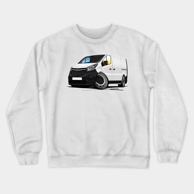 Vauxhall Vivaro (B) White Van Crewneck Sweatshirt by y30man5